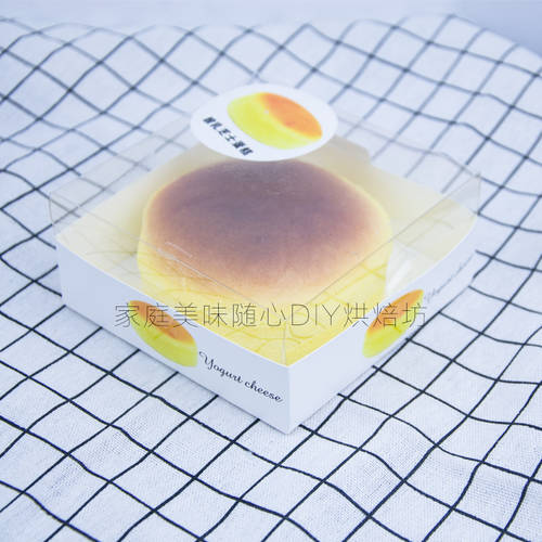 4 인치 케이크 상자 투명 원형 요거트 치즈 케이크 상자 미니 디저트 케이스 무스 상자 베이킹 포장 100 세트