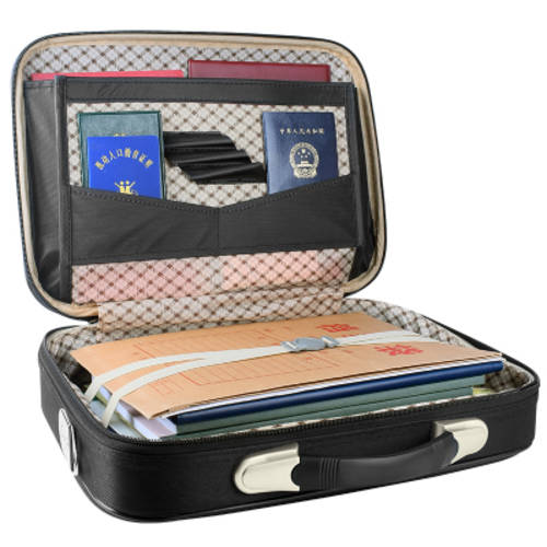 암호 문서 저장 가방 하드케이스 가정용 대용량 여권 계산서 파일 파일 호적부 수납함
