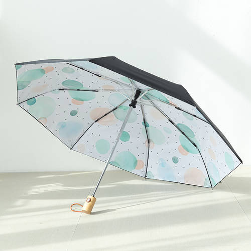 전자동 이중 우산 여성용 자외선 차단 썬블록 자외선 차단 비닐 햇빛가리개 접이식 양산 맑은 비 다목적 상큼한