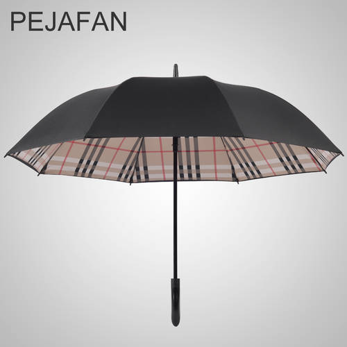 pejafan 우산 긴 손잡이 특대형 2인용 체크무늬 접이식 남성용 이중 전자동 골프 비즈니스 양산