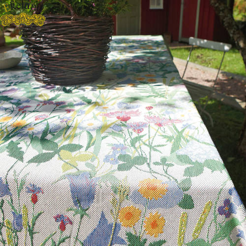 그린 상큼한 전원 농촌 식탁보 테이블 보 서양식 미식 시골 농촌 아웃도어 화원 꽃무늬 테이블 패브릭 천소재 순면 ins
