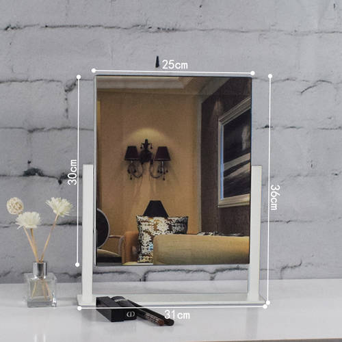 MECOR 화장거울 LED조명 미탑재 데스크탑 프린세스 공주 거울 탁상용 거울 결혼 요즘핫템 셀럽 HD 대형 화장대 거울 호텔 기숙사