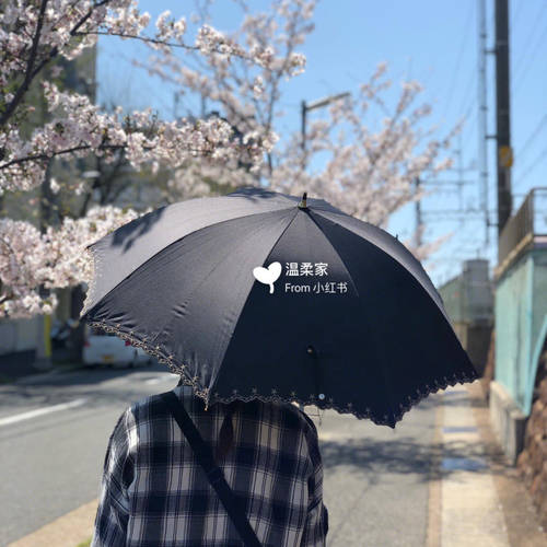 부분  WPC 초경량 자외선 차단 썬블록 양산 파라솔 자외선 차단 하트 긴 손잡이 태양 맑은 우산 남여공용 우산