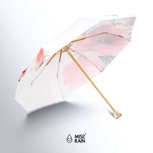MISSRAIN 로즈 장미꽃 우산 여성용 럭셔리 라이트럭셔리 맑은 비 다목적 햇빛가리개 양산 자외선 차단 양산