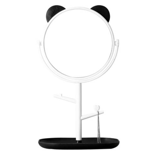 호랑이 나이트 화장거울 원형 학생용 데스크탑 프린세스 공주 거울 탁상용 액세서리 수납 화장대 거울
