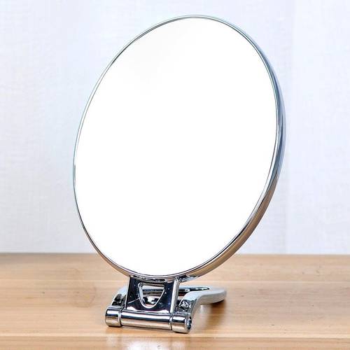 신사용 남성용 면도 원형 휴대용 거울 화장거울 휴대용 귀여운 접이식 소형 거울 양면 카디오이드 거울