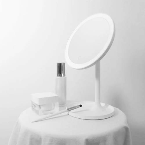 샤오미 유핀 DOCO 화장거울 데스크탑 led LED조명 탁상용 소형 거울 화장대 거울 여성용 LED 휴대용 화장거울