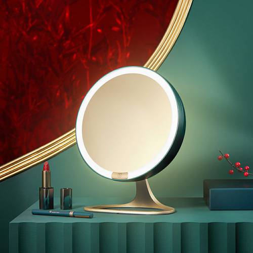 베어 화장거울 데스크탑 led 포함 램프 침실 탁상용 소형 거울 여성용 휴대용 인스타 핫템 요즘핫템 셀럽 수납 화장대 거울