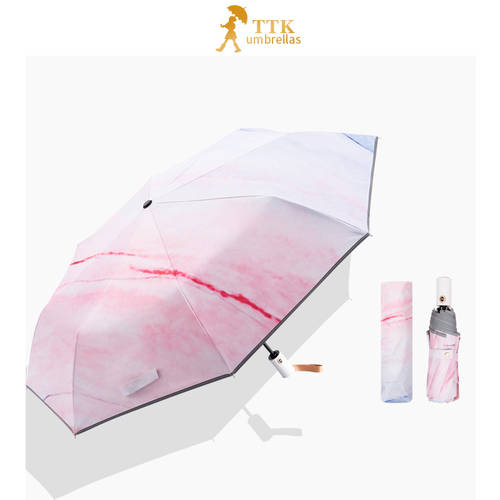 TTK 전자동 우산 3단접이식 자외선 차단 썬블록 자외선 차단 양산 여성용 우산겸용양산 다목적 양산 파라솔 UPF50