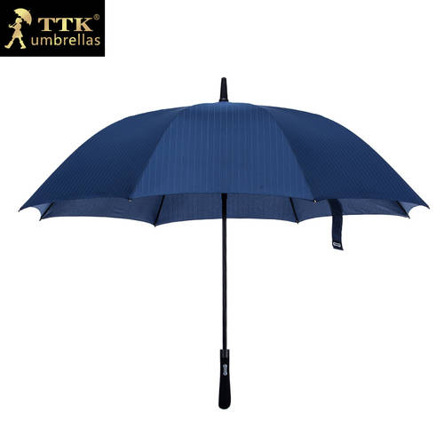 TTK 비즈니스 우산 남여공용 대형 장우산 일자 손잡이 2인용 반자동 바람저항 바람에 강한 튼튼한 강화 방수 방폭 우산