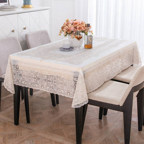 일본 수입 PVC 식탁보 테이블 보 방수 세척 필요없는 서양식 식탁보 테이블 보 식탁보 테이블 보 레이스 직사각형 식탁보 테이블 보 가정용