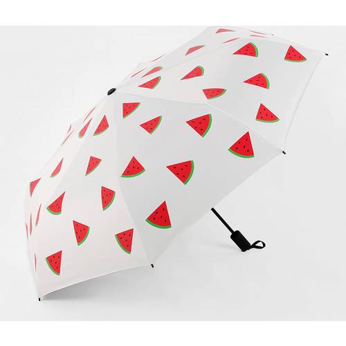 독창적인 아이디어 상품 비닐 양산 초강력 자외선 차단 상큼 맑은 접이식 우산 후르츠 양산 파라솔 맑은 비 겸용우산