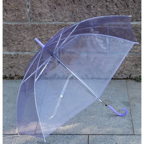 패션 트렌드 PVC 투명 우산 자동 긴 손잡이 양산 광고용 우산 주문제작 다색 옵션선택가능 추가 가능 인쇄 LOGO