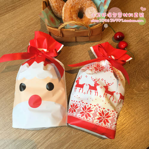 산타 클로스 사슴 드로우스트링 드로즈스트링 파우치 선물용 포장 봉투 수납 액세서리 파우치 캔디 선물용 파우치 1 가격