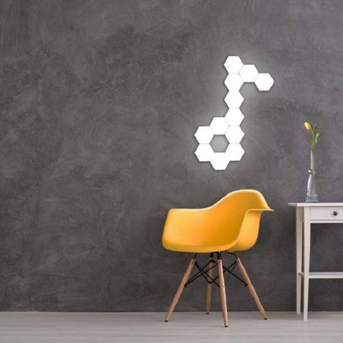 영국 Dyena 독창적인 아이디어 상품 벌집 식 모듈식 조립식 터치 장식 벽 램프 세트 Helios Touch