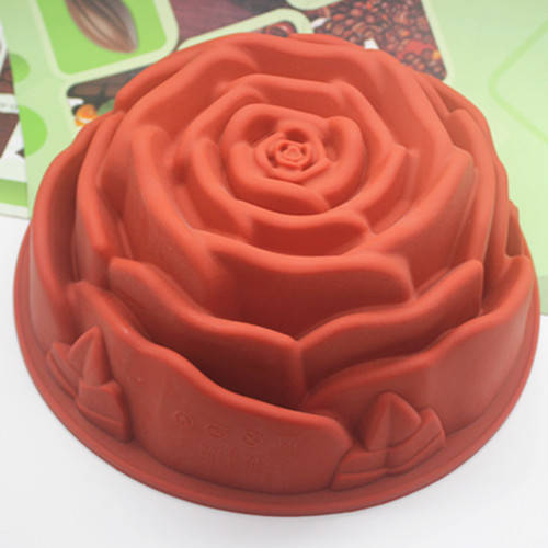 로즈 장미꽃 실리콘 케이크 모형 ( 초콜릿 / 케이크 / 젤리 푸딩 / 베이킹 / 모형 )