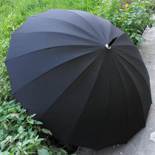 초강력 자외선 차단 16 개 뼈대 블랙 컬러 양산 파라솔 장우산 방수 남성용 비즈니스 우산 정품 양산