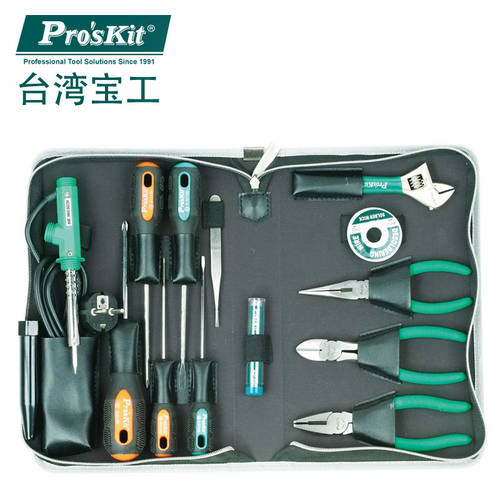 대만 PROSKIT ProsKit PK-2086B 14 가정의 조각 엔지니어 도구 세트 수리 공구 툴 가방