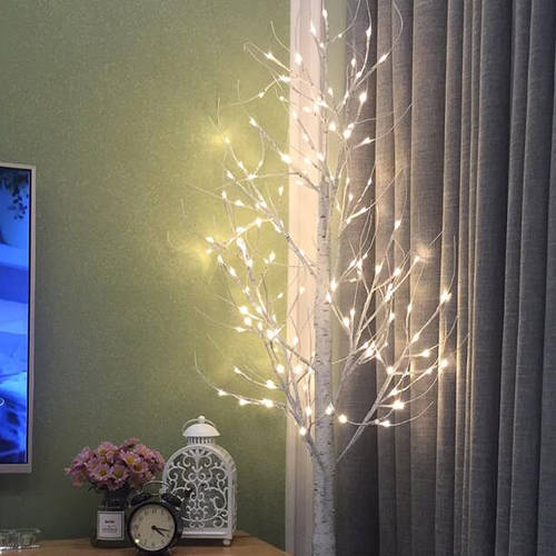 led 소형 조명 일루미네이션 스트링 라이트 줄전구 LED조명 안개꽃 밝은 흰색 자작 나무 LED조명 방 룸 배치 요즘핫템 셀럽 침실 인테리어 조명 별모양