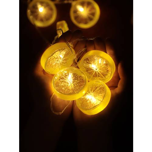 led 가벼운 끈소 레몬 인테리어 조명 일루미네이션 스트링 라이트 LED조명 소녀감성 ISN 요즘핫템 셀럽 방 룸 배치 개조 용품