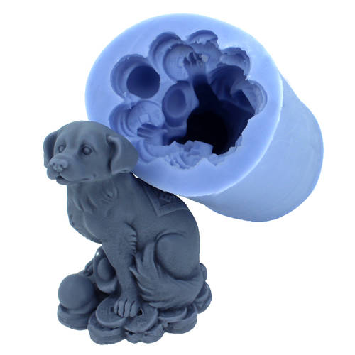 니콜 실리콘 몰드 모형틀 강아지 입체형 띠 모형 소금 조각 얼음 조각 와 핸드메이드 비누 곰팡이 와 번영