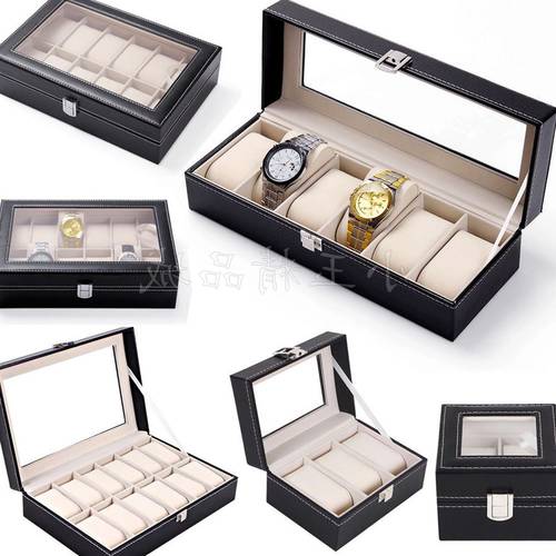 Watch Jewelry Display Storage Holder Case Grids Box Gift
