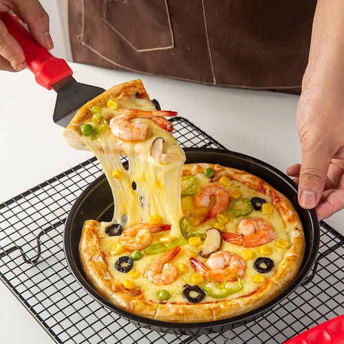 피자판 6 인치 가정용 달라붙지 않는 오븐용 8 인치 pizza 플레이트 베이킹 케이크 모형 9 인치 원형 모양 탄소강 프라이팬