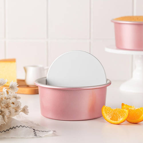 쉬폰 케이크 몰드 핑크색 가정용 바닥 오븐 기기 6 인치 8 인치 베이킹 툴세트 도구세트