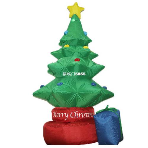 210cm Giant Rotatable Christmas Tree Led Lighted Inflatable
