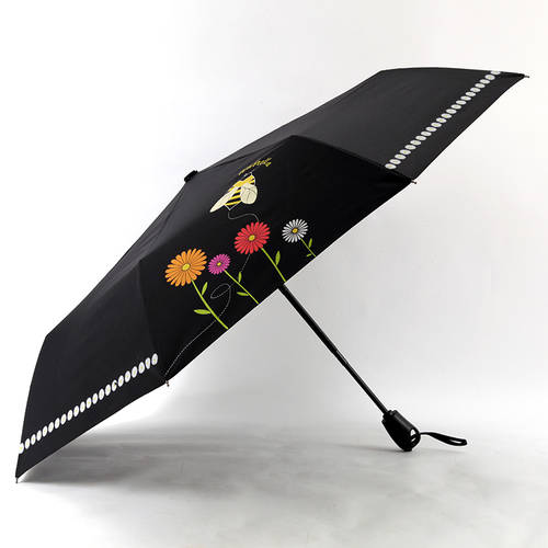 양산 파라솔 자외선 차단 썬블록 자외선 차단 누유 우산 접이식 여성 맑은 비 다목적 전자동 비닐 양산 귀여운
