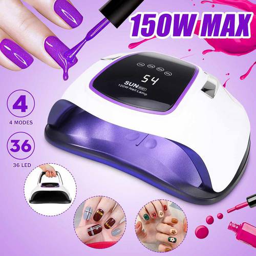 150W High Power Nail Dryer Fast Curings Speed Gel Light Nail