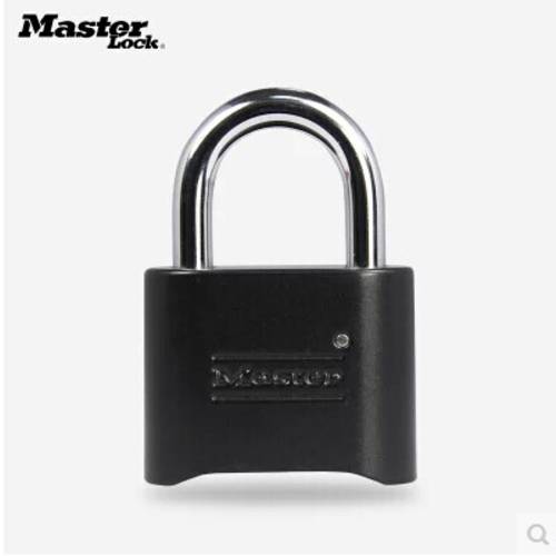 마스터락 자물쇠 Masterlock 재설정 가능 비밀번호 자물쇠 다이얼 자물쇠 178MCND 아연 합금 블랙 맹꽁이 자물쇠 178D