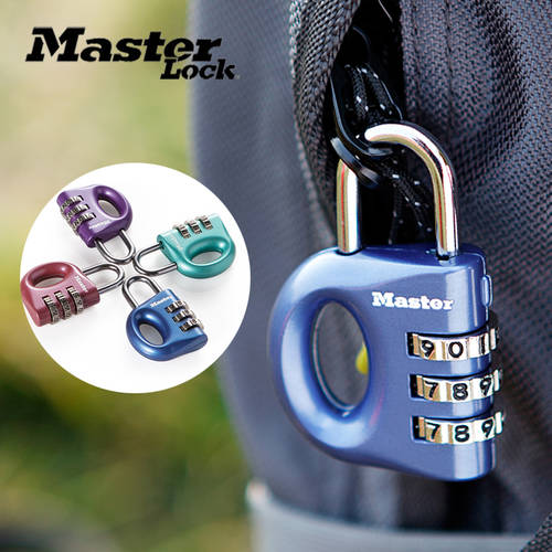 Master Lock/ 마스터락 자물쇠 백팩 가방 아연 합금 비밀번호 자물쇠 다이얼 자물쇠 미니 캐리어 여행가방 자물쇠