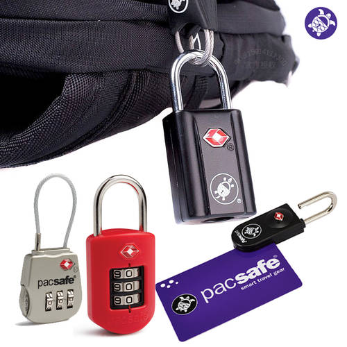 호주 PACSAFE 여행용 아웃도어 세이프티 비밀번호 자물쇠 다이얼 자물쇠 캐리어 자물쇠 TSA 자물쇠 카드 열쇠 자물쇠