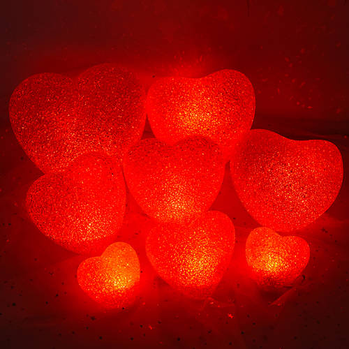무대 공연 장식 인테리어 소품 보유 라이트 하트 조명 댄스 독창적인 아이디어 상품 합주 휴대용 하이라이트 붉은 마음 모양의 빛
