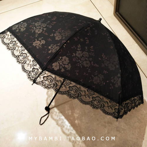 공주 우산 블랙 화이트 레이스 레이스 꽃을 태우다 우산 자수 자수 화려한 우산 양 공주 우산 자외선 차단제 미녀 양산