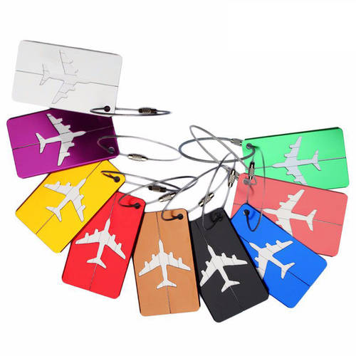 알루미늄합금 비행기 인식표 캐리어 상표 해외 여행 캐리어 인식 꼬리표 탑승권 메탈 운송 인식표