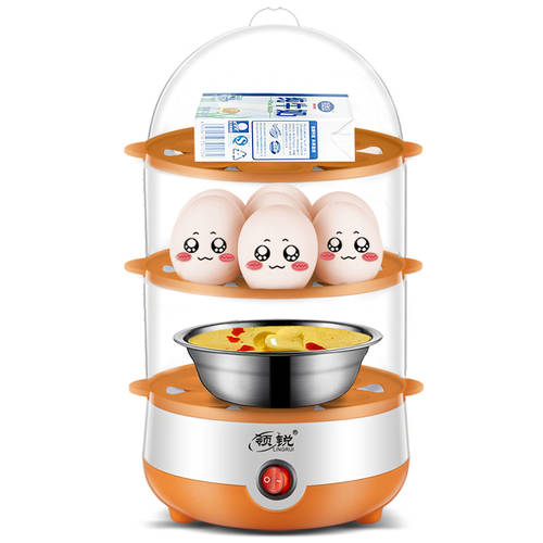 LINGRUI 계란찜기 계란 삶는 기계 자동 전원 차단 가정용 계란찜기 계란 삶는 기계 소형 1 인 다기능 소형 아침식사 브런치 계란삶는 기계 아이템