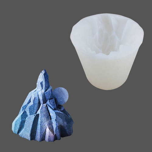 요즘핫템 셀럽 빙산 얼음 만들기 블록 몰드 실리콘 3D 입체형 무스 작은 케이크 스노우 마운틴 석고 향수 디퓨저 양초 에폭시 틀