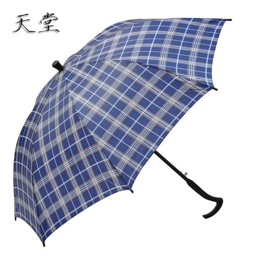 EUMBRELLA 147E 칸 빠른 탈수 지팡이 우산 장우산 양산 체크무늬 우산