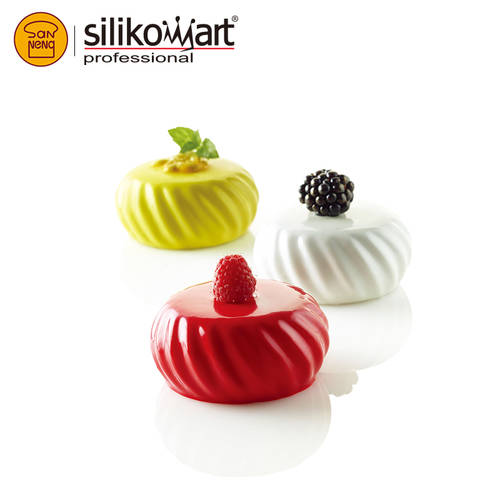 SILIKOMART 실리콘 시리즈 가나슈 silikomart6 비스듬한 측면 타원 혼자 무사 실리콘 케이크 몰드