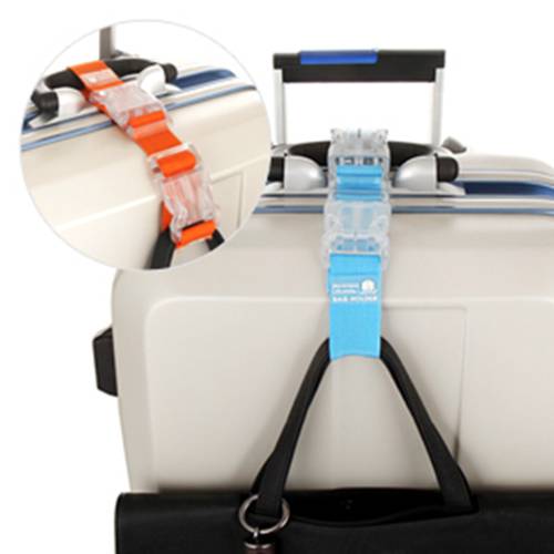 해외 여행 캐리어 가방 버클형 외출용 휴대용 스트랩 캐리어 붕대 레이스업 독창적인 아이디어 상품 꼬리표 수하물 태그 라벨
