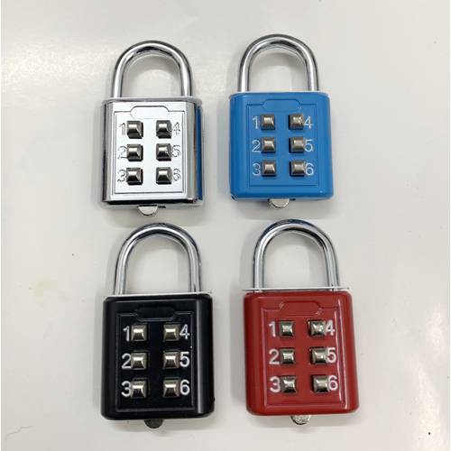 공장직판 아연 합금 비밀번호 자물쇠 숫자 6 자리 버튼 암호 맹꽁이 자물쇠 맹인 번호 자물쇠 바구니 자물쇠