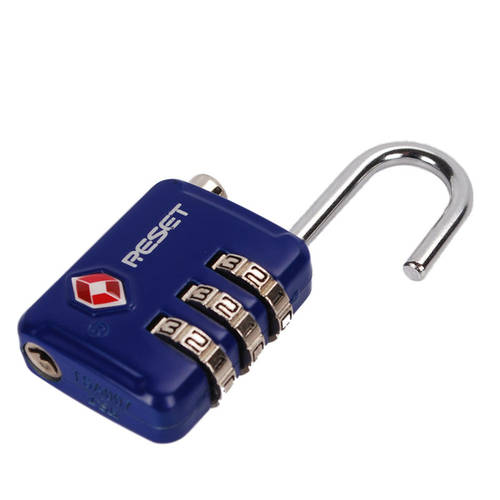 리셋 RESET 4 비트 해외 여행 TSA 세관 여행용 캐리어 백팩 암호 맹꽁이 자물쇠 수납장 자물쇠