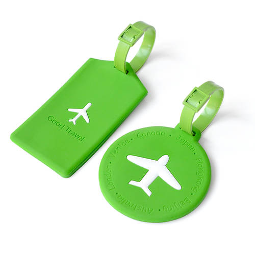 여행용 출장용 독창적인 아이디어 상품 미니 비행기 실리콘 러기지 태그 pvc PVC 캐리어 꼬리표 카드홀더 인식 라벨
