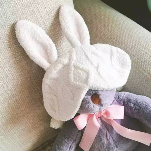 일본풍 신나는 단품 귀여운 부드러운 토끼 귀 안대 안대 눈가리개 여행용 점심시간 낮잠 수면 정신 안정 안대 눈가리개