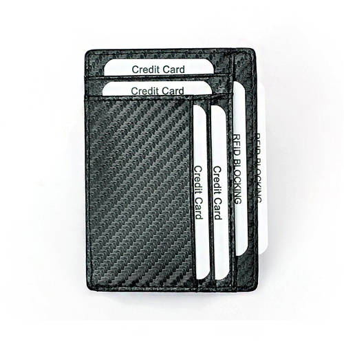 rfid 카본 무늬 상단 소가죽 지퍼 진피가죽 카드 가방 맨 SHI 초박형 컴팩트 럭셔리 고급 대용량 한 조각 식