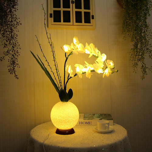 LED 모형 로즈 장미꽃 일루미네이션 스트링 라이트 로맨틱 독창적인 아이디어 상품 난초 로터스 플라워 테이블 스탠드 가정용 방 룸 침실 거실 장식 인테리어
