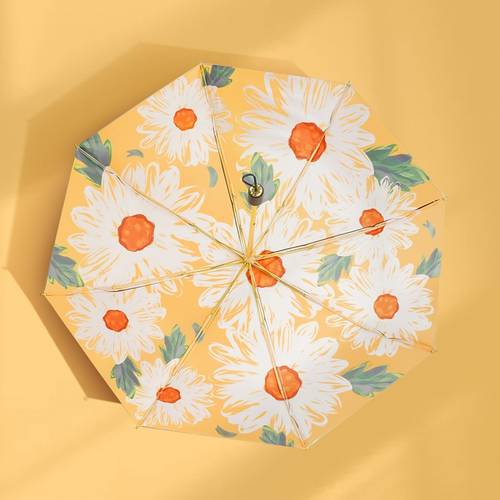 일본 CK 양산 파라솔 여자 복식 층 양산 자외선 차단 썬블록 자외선 컴팩트 휴대용 우산 양산 모두사용가능 접이식 상큼한