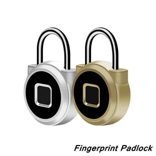 Smart Fingerprint Lock Padlock Keyless Portable USB Chargeab